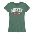 thumbnail image 1 of Mickey & Friends - Mickey 1928 Collegiate - Women's Short Sleeve Graphic T-Shirt, 1 of 5