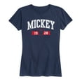 thumbnail image 1 of Mickey & Friends - Mickey 1928 Collegiate - Women's Short Sleeve Graphic T-Shirt, 1 of 5