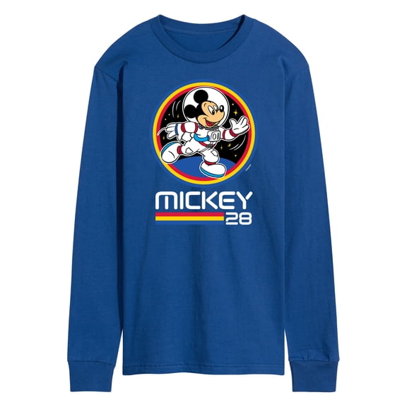 Mickey & Friends - Mickey 28 Space Badge - Men's Long Sleeve T-Shirt