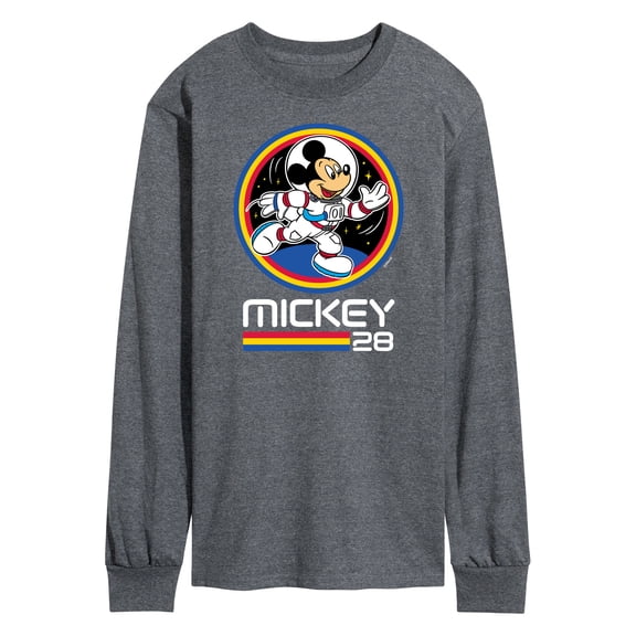 Mickey & Friends - Mickey 28 Space Badge - Men's Long Sleeve T-Shirt