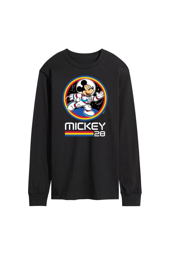 Mickey & Friends - Mickey 28 Space Badge - Men's Long Sleeve T-Shirt