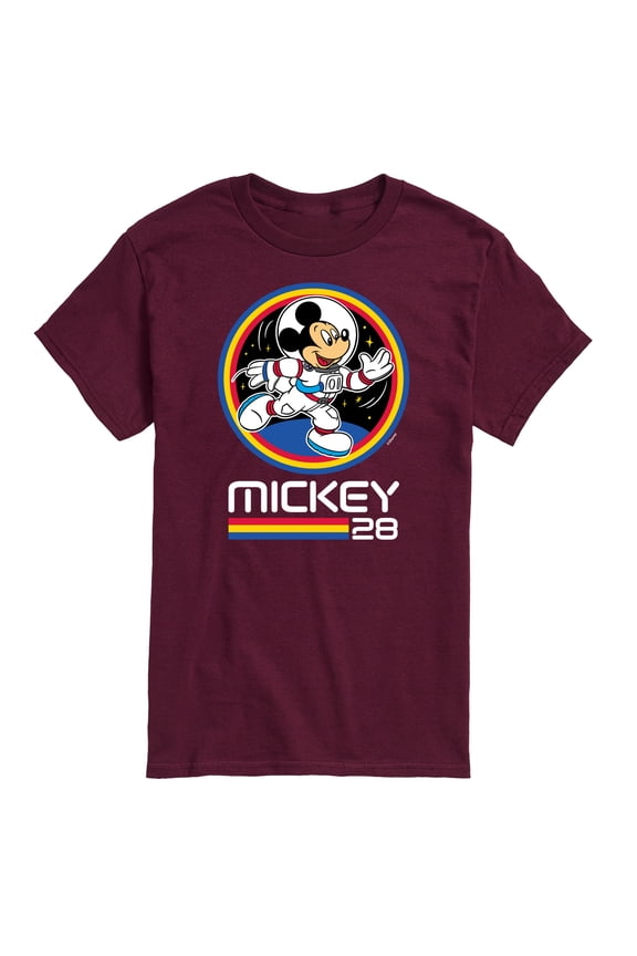 Mickey & Friends - Mickey 28 Space Badge - Men's Short Sleeve Graphic T-Shirt