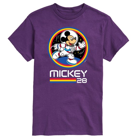 Mickey & Friends - Mickey 28 Space Badge - Men's Short Sleeve Graphic T-Shirt