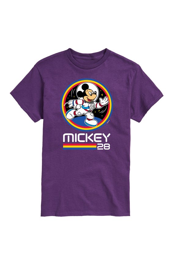 Mickey & Friends - Mickey 28 Space Badge - Men's Short Sleeve Graphic T-Shirt