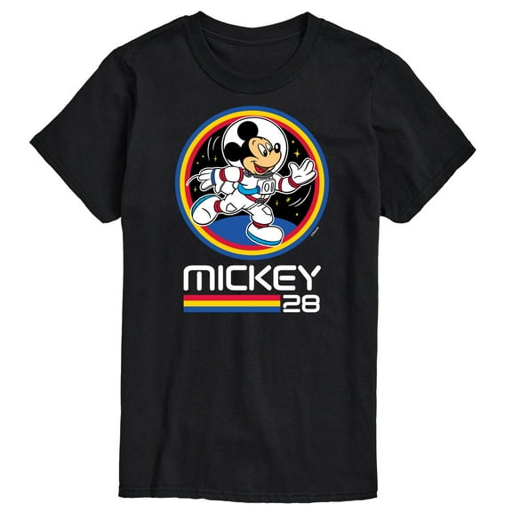 Mickey & Friends - Mickey 28 Space Badge - Men's Short Sleeve Graphic T-Shirt