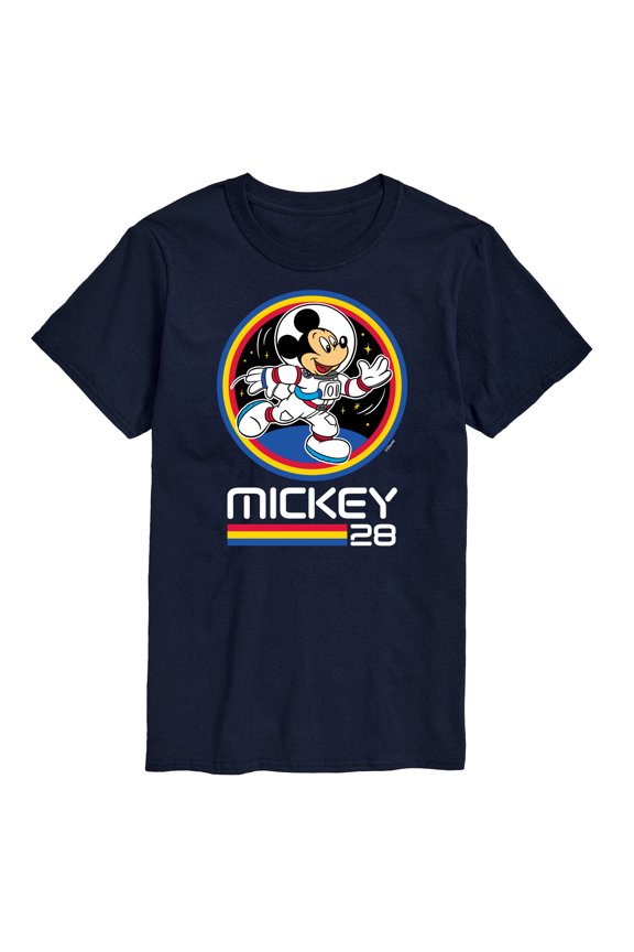 Mickey & Friends - Mickey 28 Space Badge - Men's Short Sleeve Graphic T-Shirt