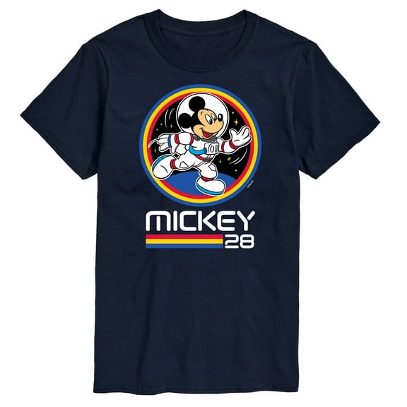 Mickey & Friends - Mickey 28 Space Badge - Men's Short Sleeve Graphic T-Shirt