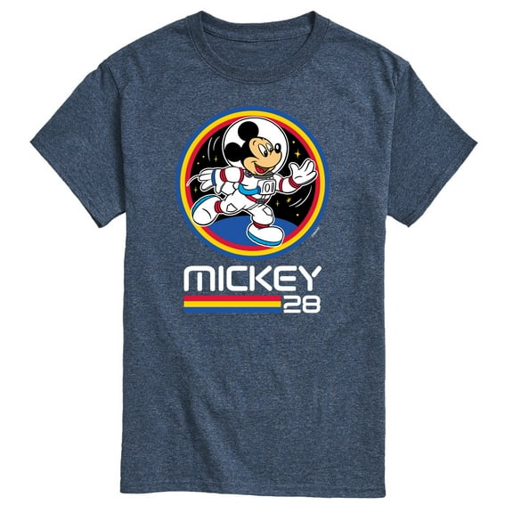 Mickey & Friends - Mickey 28 Space Badge - Men's Short Sleeve Graphic T-Shirt
