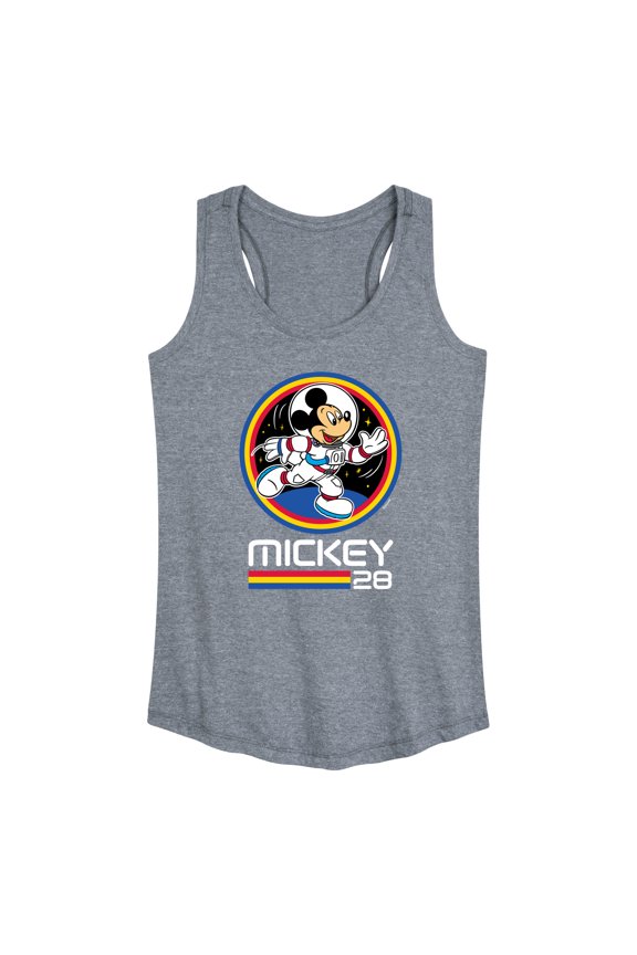 Mickey & Friends - Mickey 28 Space Badge - Women's Racerback Tank Top