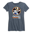 thumbnail image 1 of Mickey & Friends - Mickey 28 Space Badge - Women's Short Sleeve Graphic T-Shirt, 1 of 5
