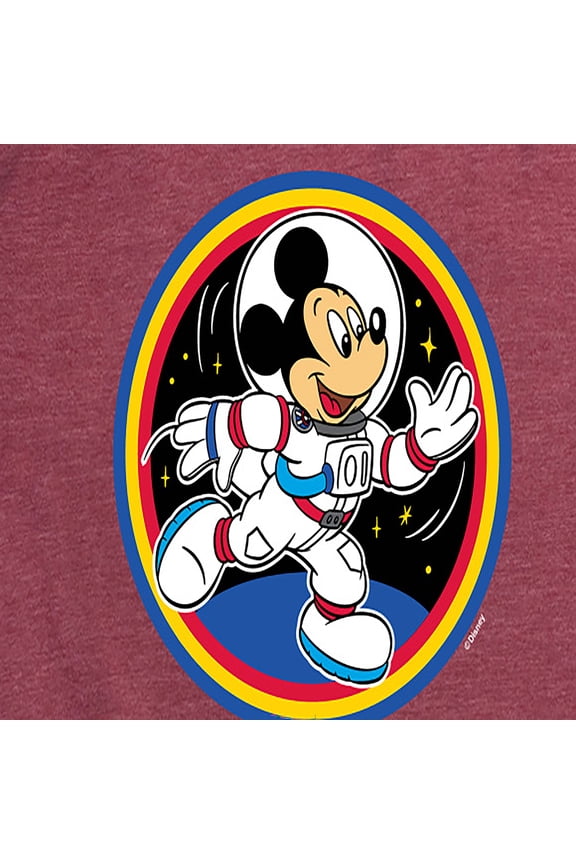 Mickey & Friends - Mickey 28 Space Badge - Women's Short Sleeve Graphic T-Shirt