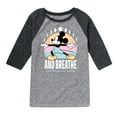 thumbnail image 1 of Mickey & Friends - Mickey And Breathe - Toddler And Youth Raglan Graphic T-Shirt, 1 of 4