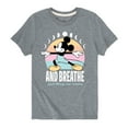 thumbnail image 1 of Mickey & Friends - Mickey And Breathe - Toddler And Youth Short Sleeve Graphic T-Shirt, 1 of 5