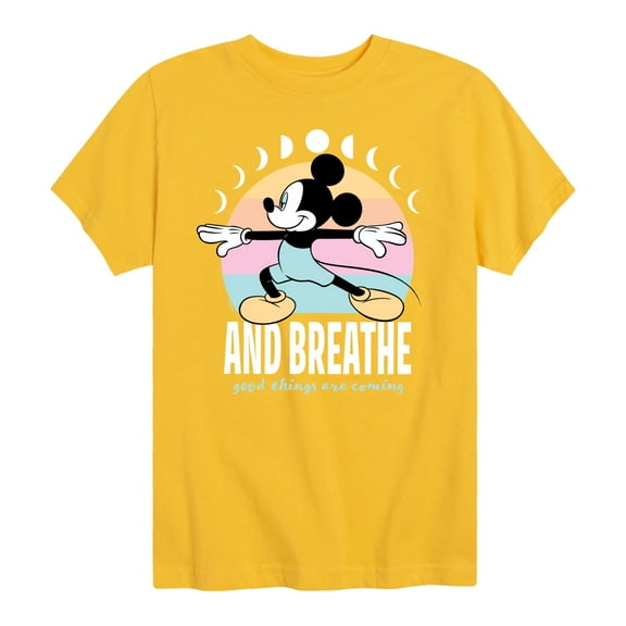 Mickey & Friends - Mickey And Breathe - Toddler And Youth Short Sleeve Graphic T-Shirt