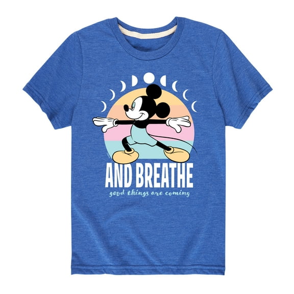 Mickey & Friends - Mickey And Breathe - Toddler And Youth Short Sleeve Graphic T-Shirt