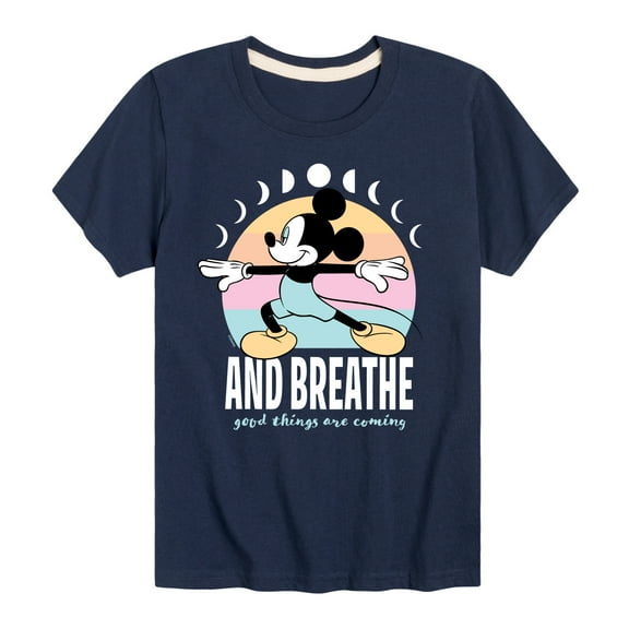 Mickey & Friends - Mickey And Breathe - Toddler And Youth Short Sleeve Graphic T-Shirt