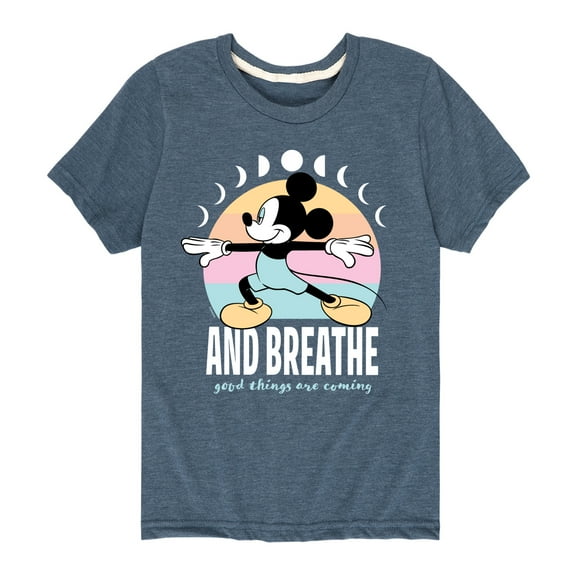 Mickey & Friends - Mickey And Breathe - Toddler And Youth Short Sleeve Graphic T-Shirt