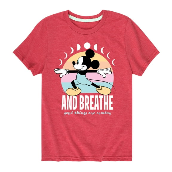 Mickey & Friends - Mickey And Breathe - Toddler And Youth Short Sleeve Graphic T-Shirt