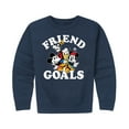 thumbnail image 1 of Mickey & Friends - Mickey And Friends Friend Goals - Toddler And Youth Crewneck Fleece Sweatshirt, 1 of 5