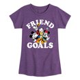 thumbnail image 1 of Mickey & Friends - Mickey And Friends Friend Goals - Toddler And Youth Girls Short Sleeve Graphic T-Shirt, 1 of 5