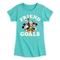 thumbnail image 1 of Mickey & Friends - Mickey And Friends Friend Goals - Toddler And Youth Girls Short Sleeve Graphic T-Shirt, 1 of 5