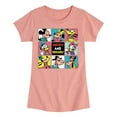 thumbnail image 1 of Mickey & Friends - Mickey And Friends Grid - Toddler And Youth Girls Short Sleeve Graphic T-Shirt, 1 of 5