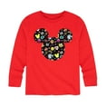thumbnail image 1 of Mickey & Friends - Mickey And Minnie Doodles - Toddler And Youth Long Sleeve Graphic T-Shirt, 1 of 5