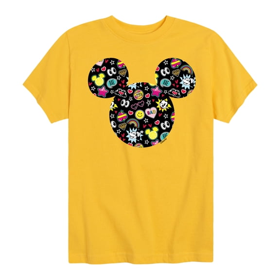 Mickey & Friends - Mickey And Minnie Doodles - Toddler And Youth Short Sleeve Graphic T-Shirt