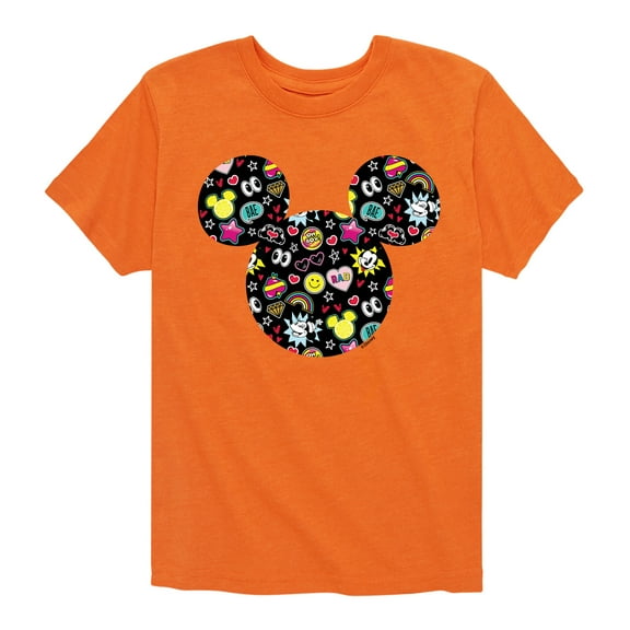 Mickey & Friends - Mickey And Minnie Doodles - Toddler And Youth Short Sleeve Graphic T-Shirt