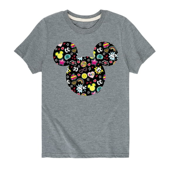 Mickey & Friends - Mickey And Minnie Doodles - Toddler And Youth Short Sleeve Graphic T-Shirt