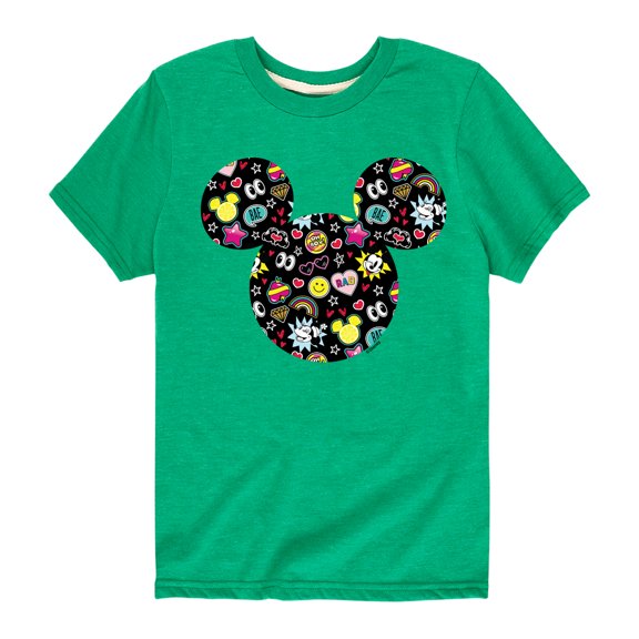 Mickey & Friends - Mickey And Minnie Doodles - Toddler And Youth Short Sleeve Graphic T-Shirt