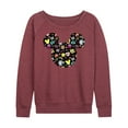 thumbnail image 1 of Mickey & Friends - Mickey And Minnie Doodles - Women's Lightweight French Terry Long Sleeve Shirt, 1 of 5