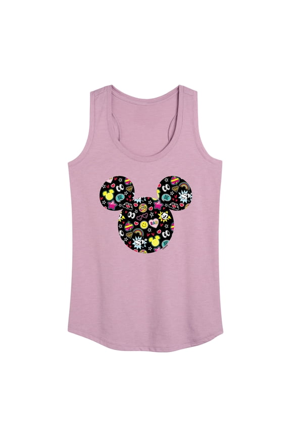Mickey & Friends - Mickey And Minnie Doodles - Women's Racerback Tank Top