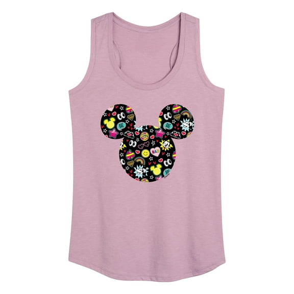 Mickey & Friends - Mickey And Minnie Doodles - Women's Racerback Tank Top