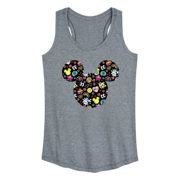 Mickey & Friends - Mickey And Minnie Doodles - Women's Racerback Tank Top