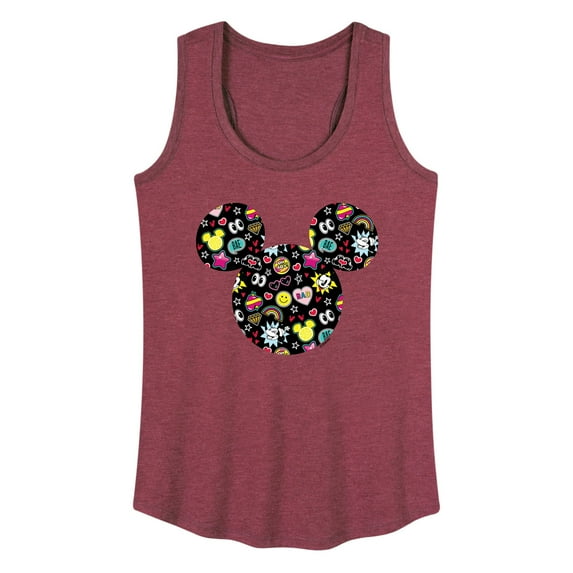 Mickey & Friends - Mickey And Minnie Doodles - Women's Racerback Tank Top