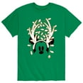 thumbnail image 1 of Mickey & Friends - Mickey Antlers Gold Glitter- Men's Short Sleeve Graphic T-Shirt, 1 of 5