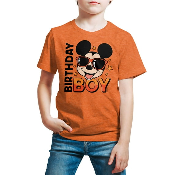 Mickey & Friends - Mickey Birthday Boy - Youth Short Sleeve Graphic T-Shirt