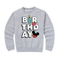 thumbnail image 1 of Mickey & Friends - Mickey Birthday Icons - Toddler And Youth Crewneck Fleece Sweatshirt, 1 of 5