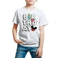 thumbnail image 1 of Mickey & Friends - Mickey Birthday Icons - Youth Short Sleeve Graphic T-Shirt, 1 of 5
