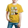 thumbnail image 1 of Mickey & Friends - Mickey Birthday Icons - Youth Short Sleeve Graphic T-Shirt, 1 of 5