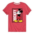 thumbnail image 1 of Mickey & Friends - Mickey Checker Frame - Youth Short Sleeve Graphic T-Shirt, 1 of 5