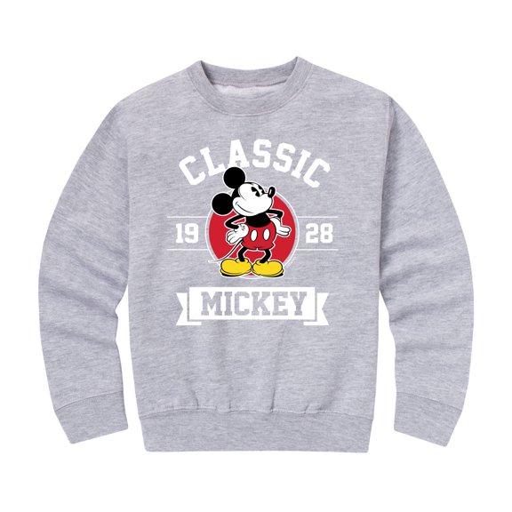 Mickey & Friends - Mickey Classic 1928 - Toddler And Youth Crewneck Fleece Sweatshirt