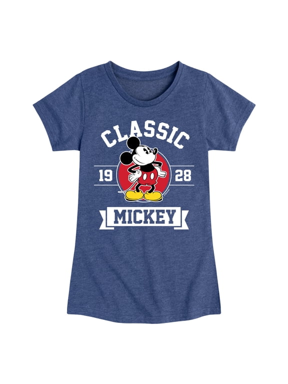 Mickey & Friends - Mickey Classic 1928 - Toddler And Youth Girls Short Sleeve Graphic T-Shirt