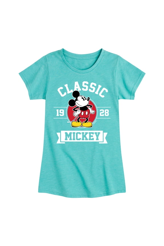 Mickey & Friends - Mickey Classic 1928 - Toddler And Youth Girls Short Sleeve Graphic T-Shirt