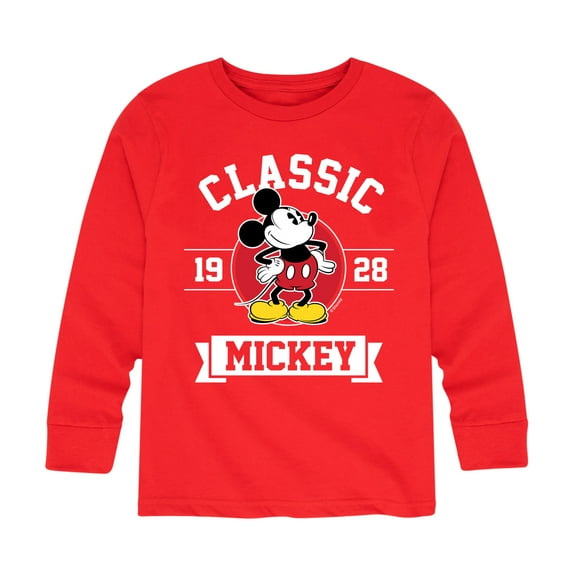 Mickey & Friends - Mickey Classic 1928 - Toddler And Youth Long Sleeve Graphic T-Shirt