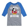 thumbnail image 1 of Mickey & Friends - Mickey Classic 1928 - Toddler And Youth Raglan Graphic T-Shirt, 1 of 1