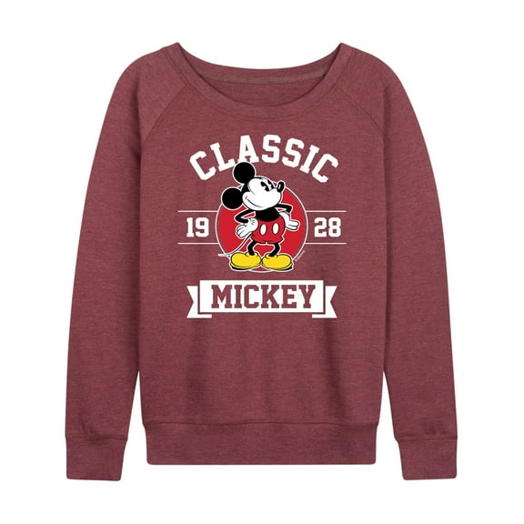 Mickey & Friends - Mickey Classic 1928 - Women's Lightweight French Terry Long Sleeve Shirt