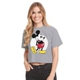 thumbnail image 1 of Mickey & Friends - Mickey Classic - Juniors Cropped Cotton Blend T-Shirt, 1 of 5