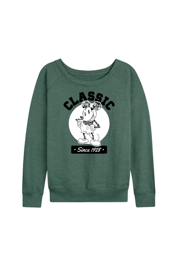 Mickey & Friends - Mickey Classic Since 1928 - Women's Lightweight French Terry Long Sleeve Shirt